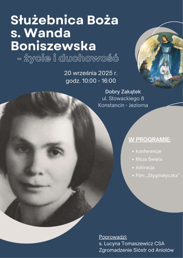Zgłąb duchowość Służebnicy Bożej s. Wandy Boniszewskiej