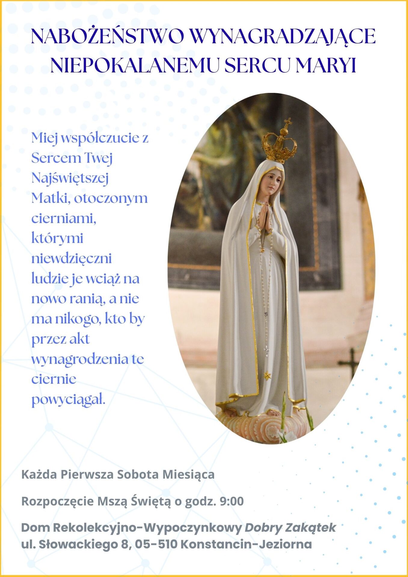 Nabożeństwo Wynagradzające Niepokalanemu Sercu Maryi